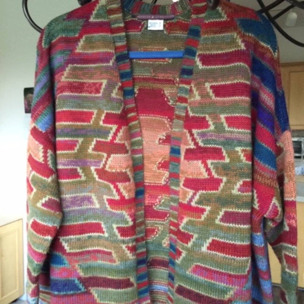 Peruvian Connection Alpaca Tribal Ombre Cardigan